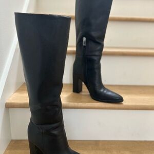 Marc Fisher Black Heeled Boots (Lanni)
